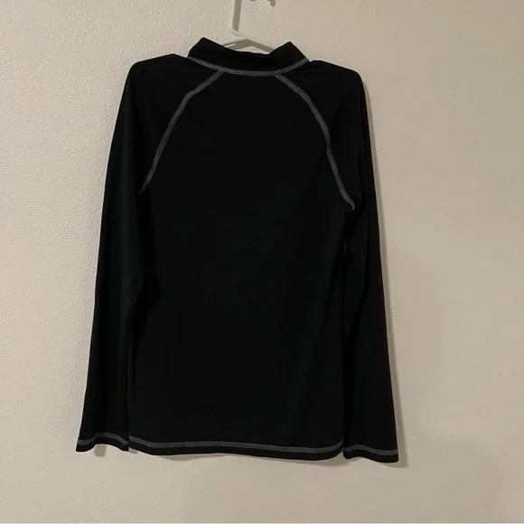 REI Quarter-Zip Tech Shirt Black Long Sleeve Base Layer. Size Medium - Picture 2 of 8